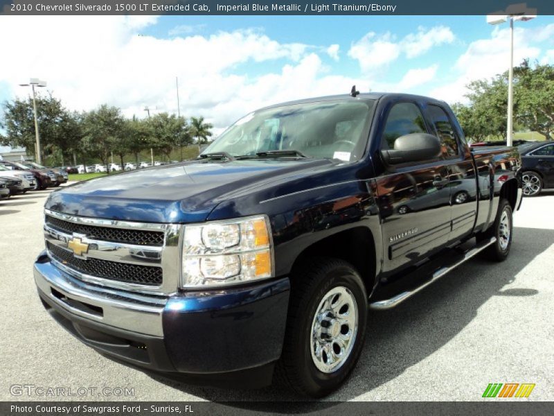 Imperial Blue Metallic / Light Titanium/Ebony 2010 Chevrolet Silverado 1500 LT Extended Cab
