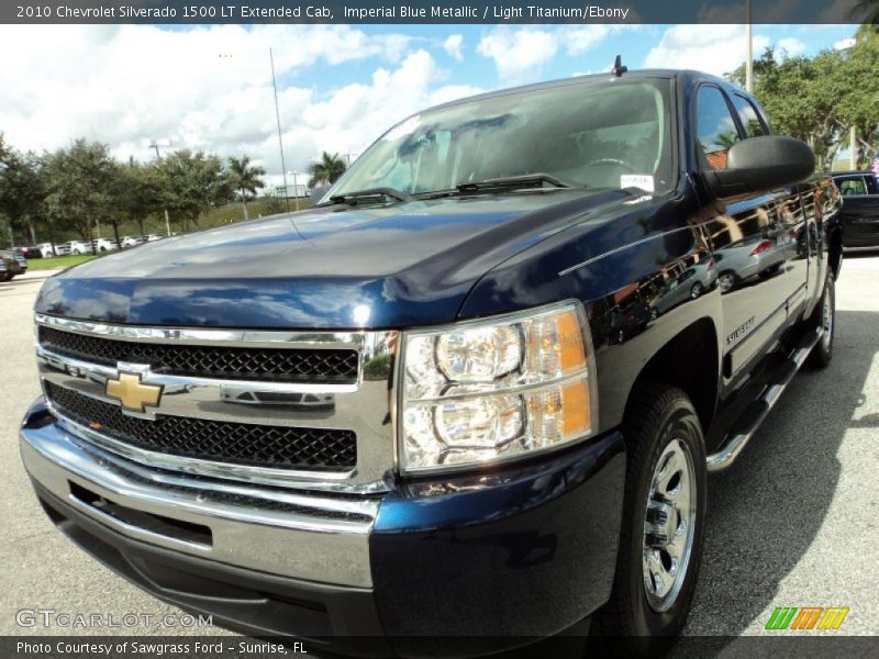 Imperial Blue Metallic / Light Titanium/Ebony 2010 Chevrolet Silverado 1500 LT Extended Cab