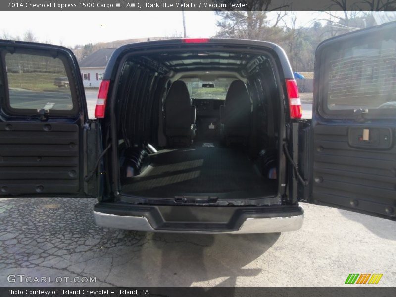 Dark Blue Metallic / Medium Pewter 2014 Chevrolet Express 1500 Cargo WT AWD
