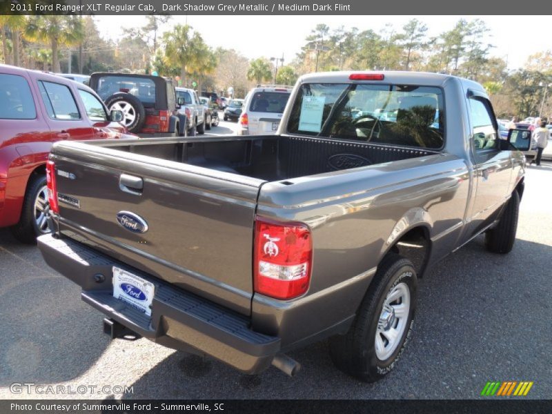 Dark Shadow Grey Metallic / Medium Dark Flint 2011 Ford Ranger XLT Regular Cab