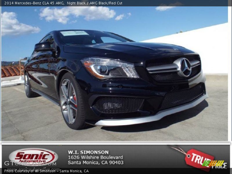 Night Black / AMG Black/Red Cut 2014 Mercedes-Benz CLA 45 AMG