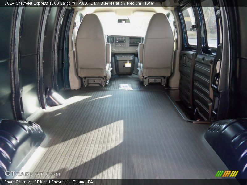 Dark Blue Metallic / Medium Pewter 2014 Chevrolet Express 1500 Cargo WT AWD