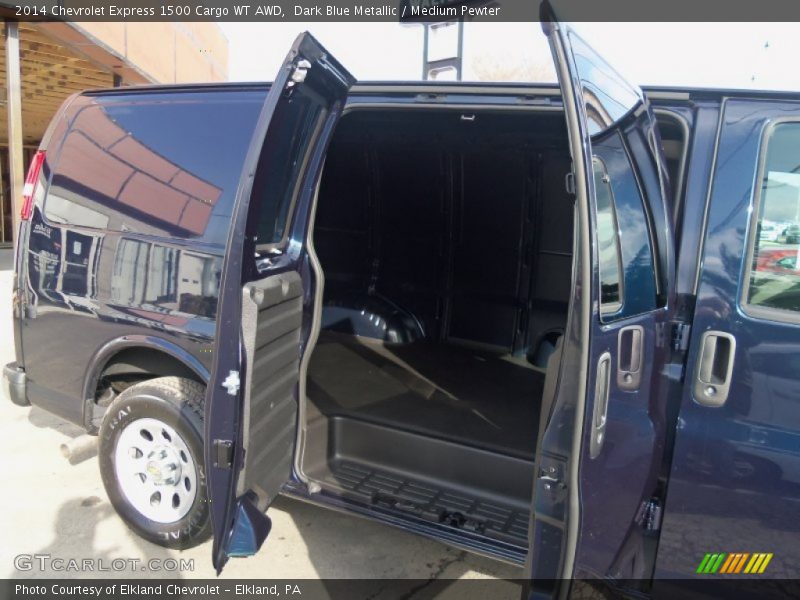 Dark Blue Metallic / Medium Pewter 2014 Chevrolet Express 1500 Cargo WT AWD