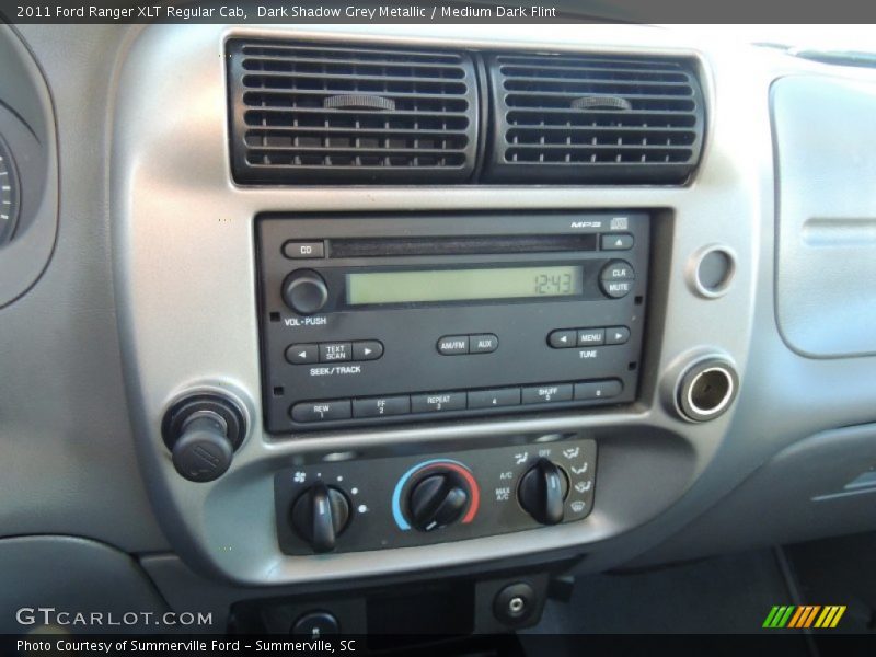 Dark Shadow Grey Metallic / Medium Dark Flint 2011 Ford Ranger XLT Regular Cab