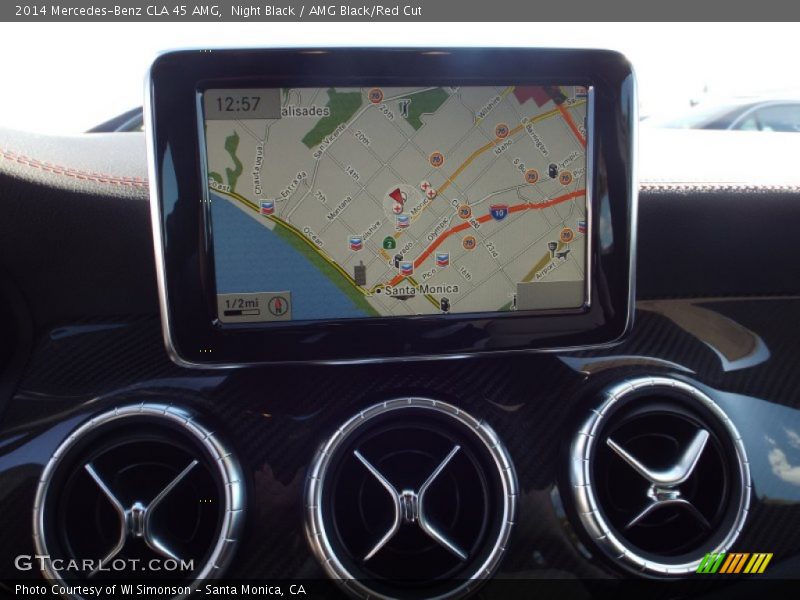 Navigation of 2014 CLA 45 AMG