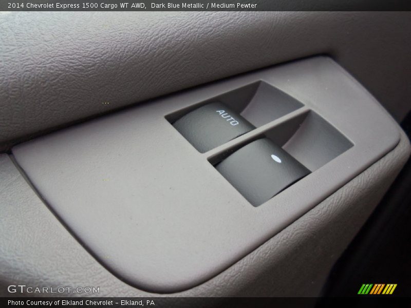 Dark Blue Metallic / Medium Pewter 2014 Chevrolet Express 1500 Cargo WT AWD