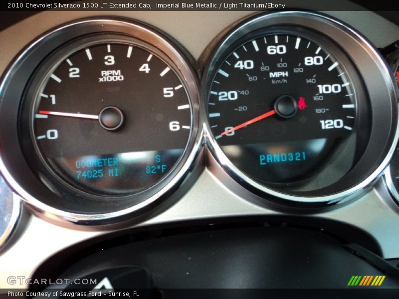 Imperial Blue Metallic / Light Titanium/Ebony 2010 Chevrolet Silverado 1500 LT Extended Cab