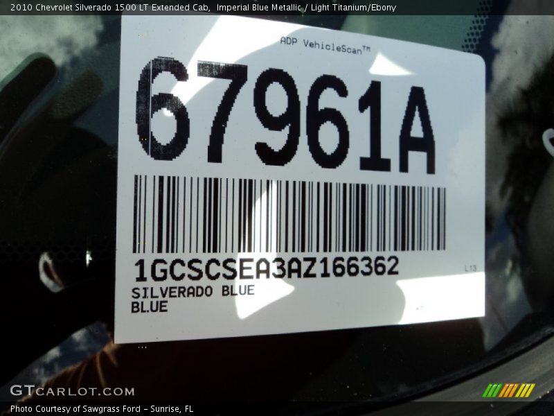 Imperial Blue Metallic / Light Titanium/Ebony 2010 Chevrolet Silverado 1500 LT Extended Cab