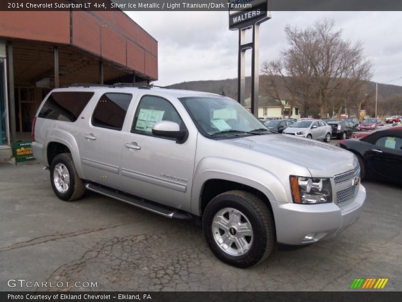 Silver Ice Metallic / Light Titanium/Dark Titanium 2014 Chevrolet Suburban LT 4x4