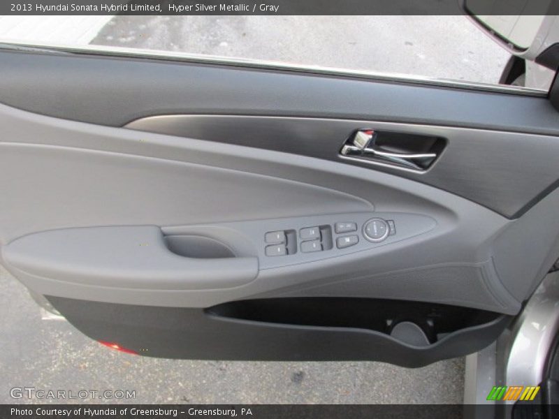 Hyper Silver Metallic / Gray 2013 Hyundai Sonata Hybrid Limited