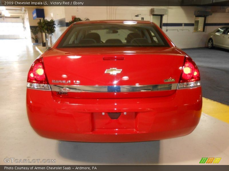 Victory Red / Ebony 2009 Chevrolet Impala LS