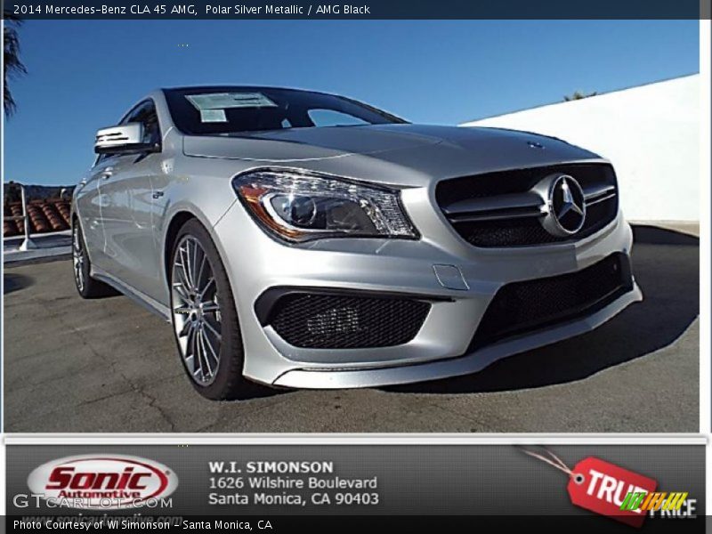 Polar Silver Metallic / AMG Black 2014 Mercedes-Benz CLA 45 AMG