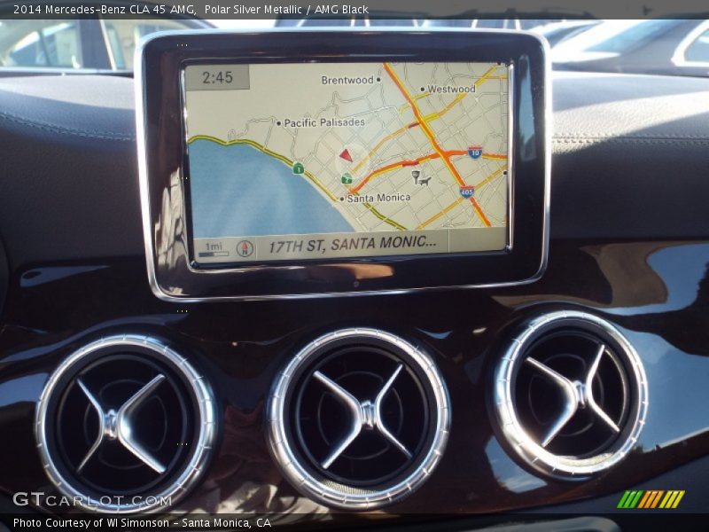 Navigation of 2014 CLA 45 AMG