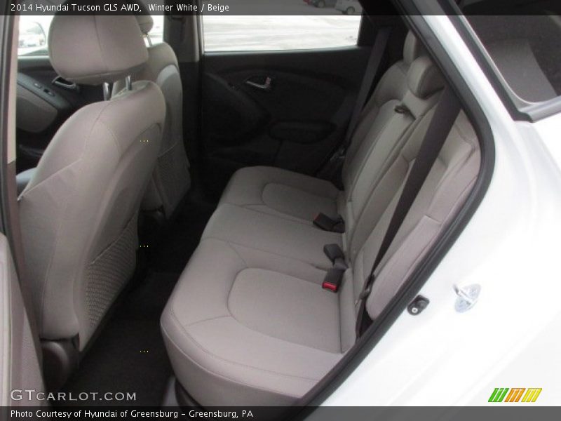 Rear Seat of 2014 Tucson GLS AWD