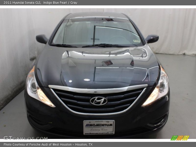 Indigo Blue Pearl / Gray 2011 Hyundai Sonata GLS