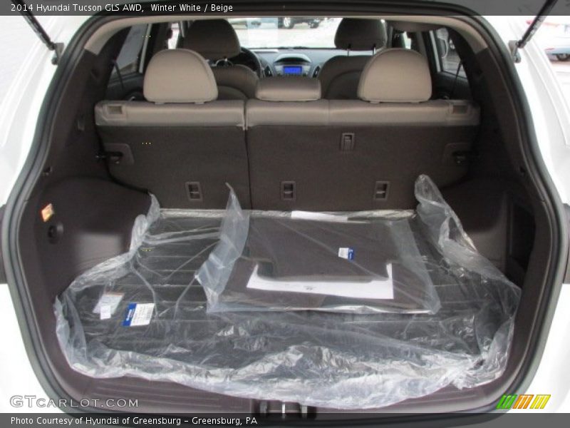 2014 Tucson GLS AWD Trunk
