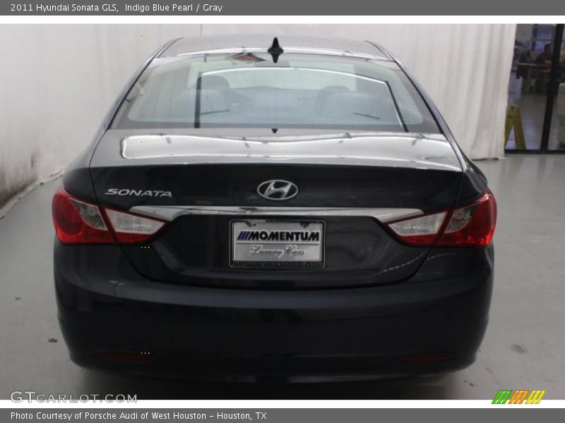 Indigo Blue Pearl / Gray 2011 Hyundai Sonata GLS