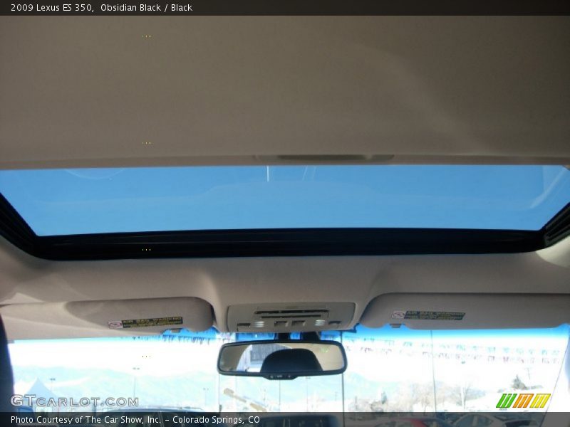 Obsidian Black / Black 2009 Lexus ES 350