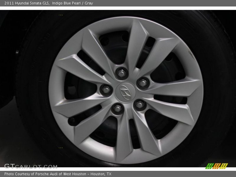 Indigo Blue Pearl / Gray 2011 Hyundai Sonata GLS