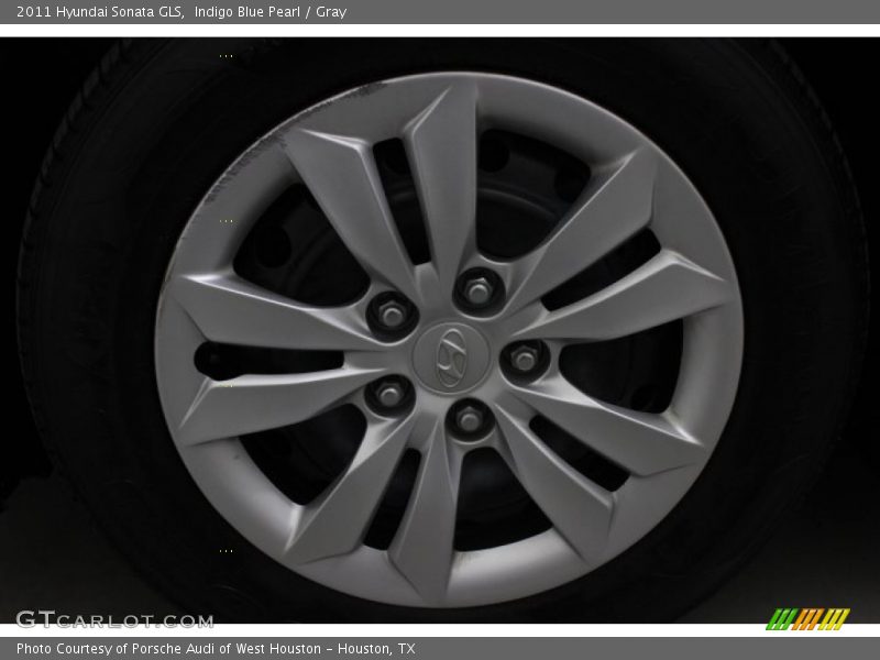 Indigo Blue Pearl / Gray 2011 Hyundai Sonata GLS
