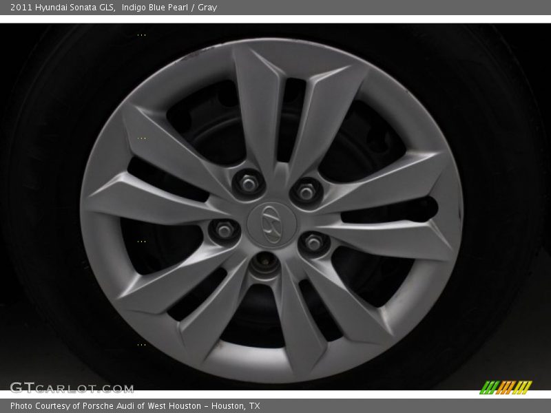 Indigo Blue Pearl / Gray 2011 Hyundai Sonata GLS