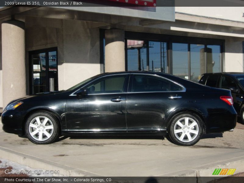 Obsidian Black / Black 2009 Lexus ES 350