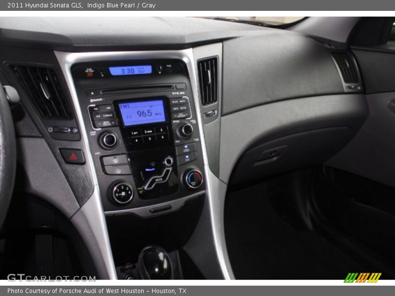 Indigo Blue Pearl / Gray 2011 Hyundai Sonata GLS