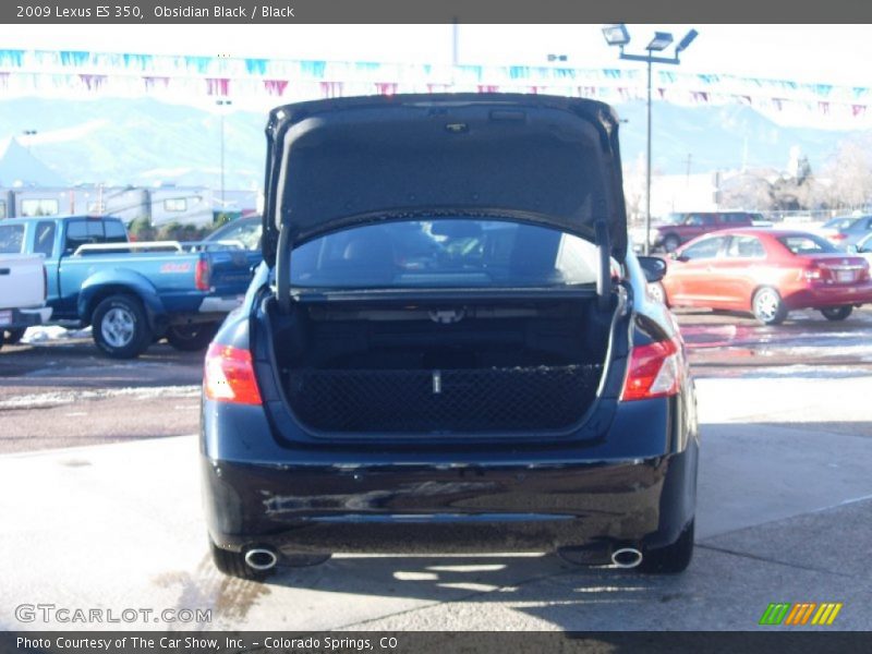 Obsidian Black / Black 2009 Lexus ES 350