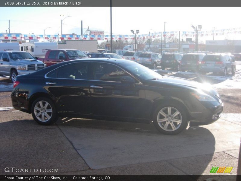 Obsidian Black / Black 2009 Lexus ES 350