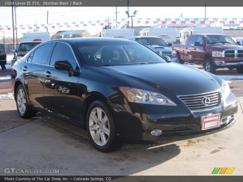 Obsidian Black / Black 2009 Lexus ES 350