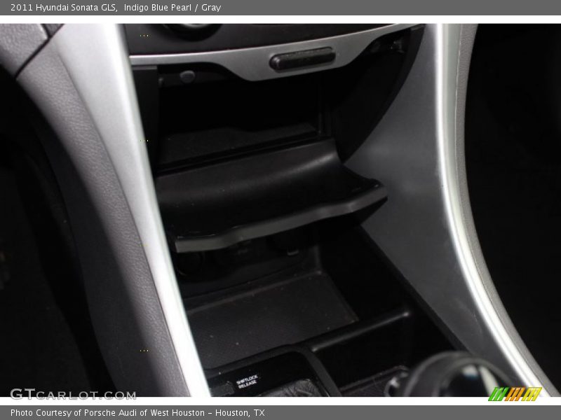 Indigo Blue Pearl / Gray 2011 Hyundai Sonata GLS