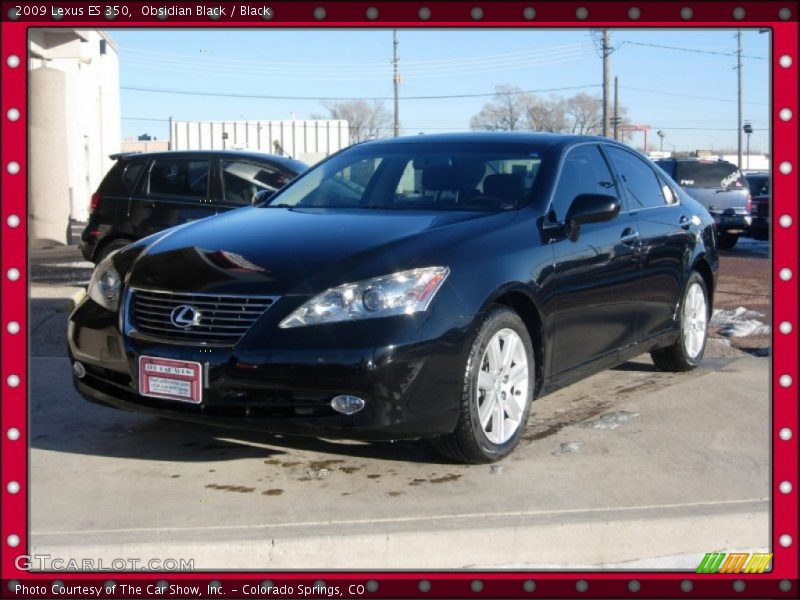 Obsidian Black / Black 2009 Lexus ES 350