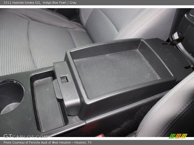 Indigo Blue Pearl / Gray 2011 Hyundai Sonata GLS
