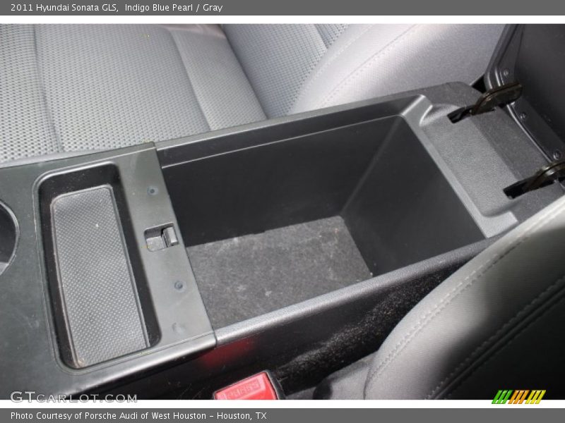 Indigo Blue Pearl / Gray 2011 Hyundai Sonata GLS