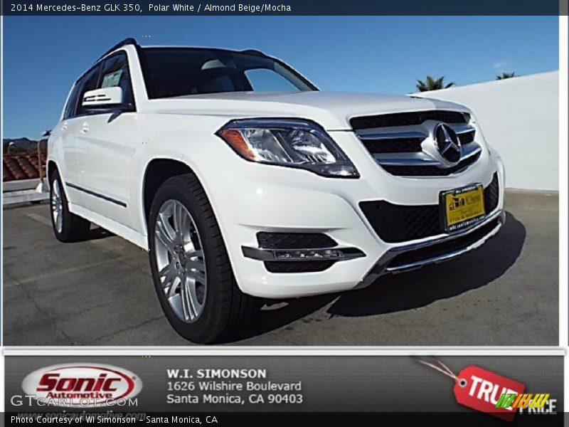 Polar White / Almond Beige/Mocha 2014 Mercedes-Benz GLK 350