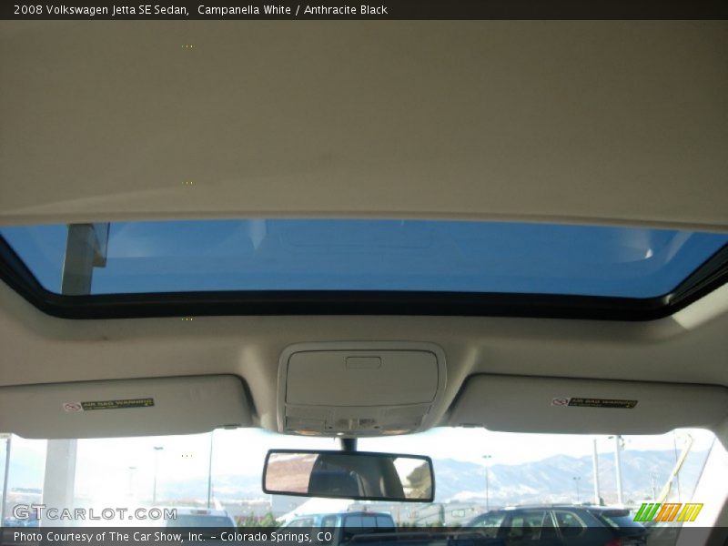 Campanella White / Anthracite Black 2008 Volkswagen Jetta SE Sedan