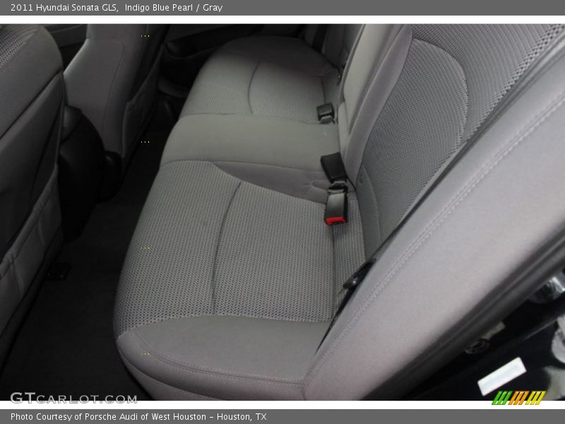 Indigo Blue Pearl / Gray 2011 Hyundai Sonata GLS