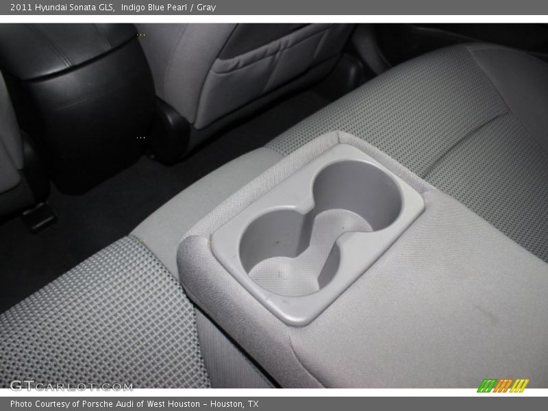 Indigo Blue Pearl / Gray 2011 Hyundai Sonata GLS