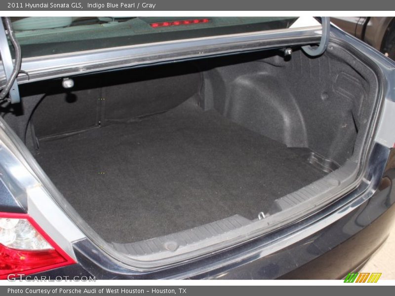 Indigo Blue Pearl / Gray 2011 Hyundai Sonata GLS