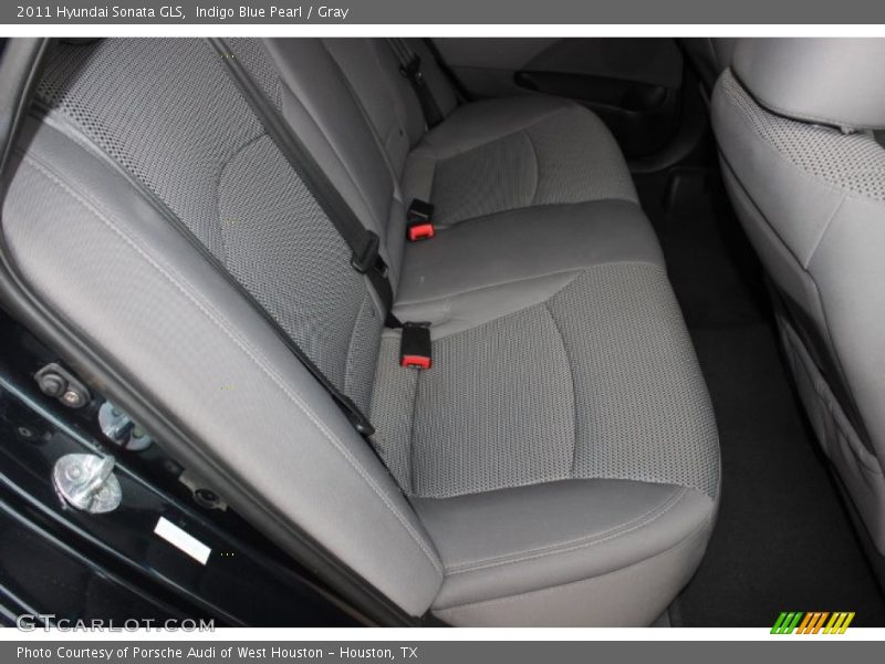 Indigo Blue Pearl / Gray 2011 Hyundai Sonata GLS