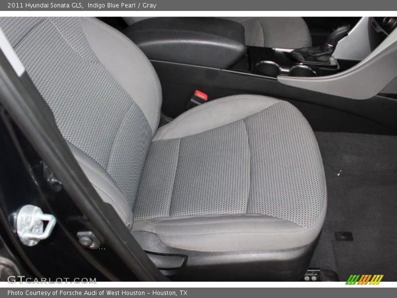 Indigo Blue Pearl / Gray 2011 Hyundai Sonata GLS