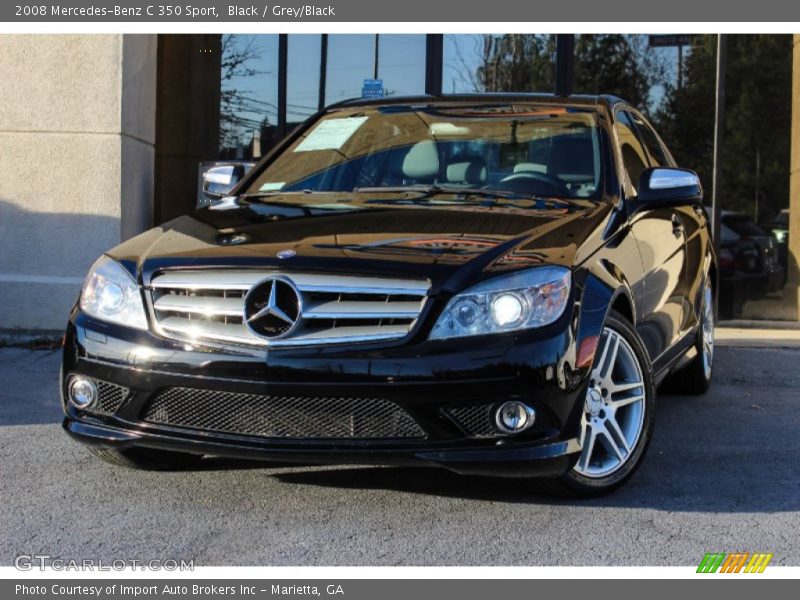 Black / Grey/Black 2008 Mercedes-Benz C 350 Sport