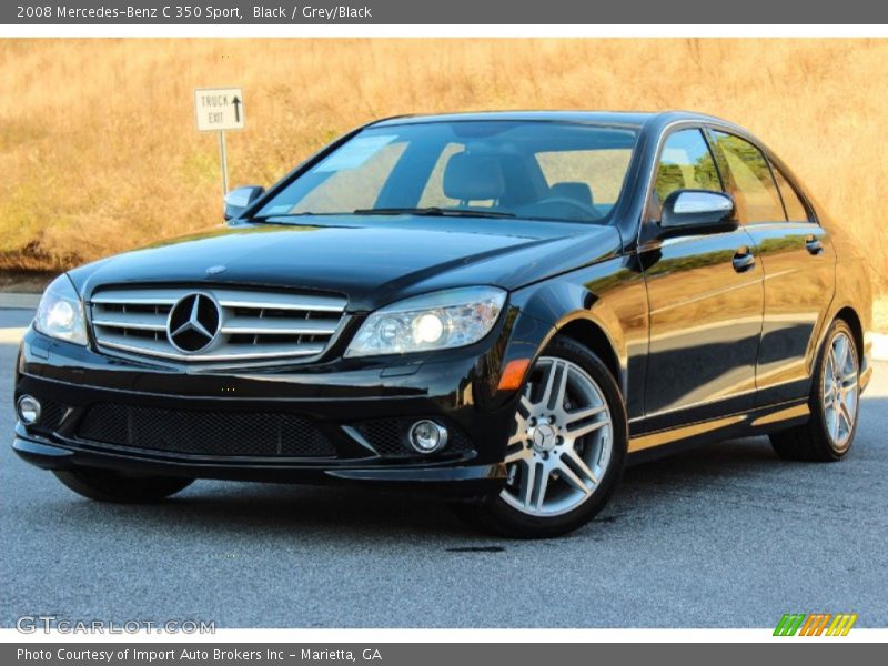 Black / Grey/Black 2008 Mercedes-Benz C 350 Sport