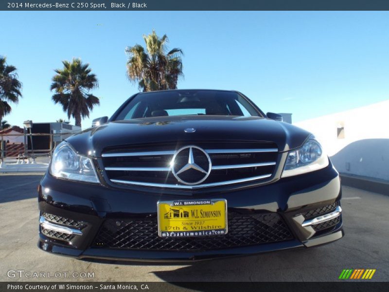 Black / Black 2014 Mercedes-Benz C 250 Sport
