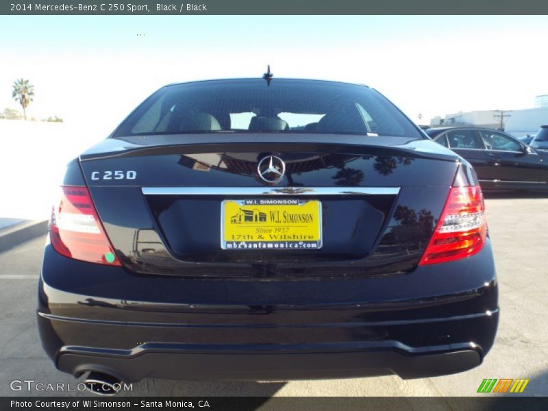 Black / Black 2014 Mercedes-Benz C 250 Sport