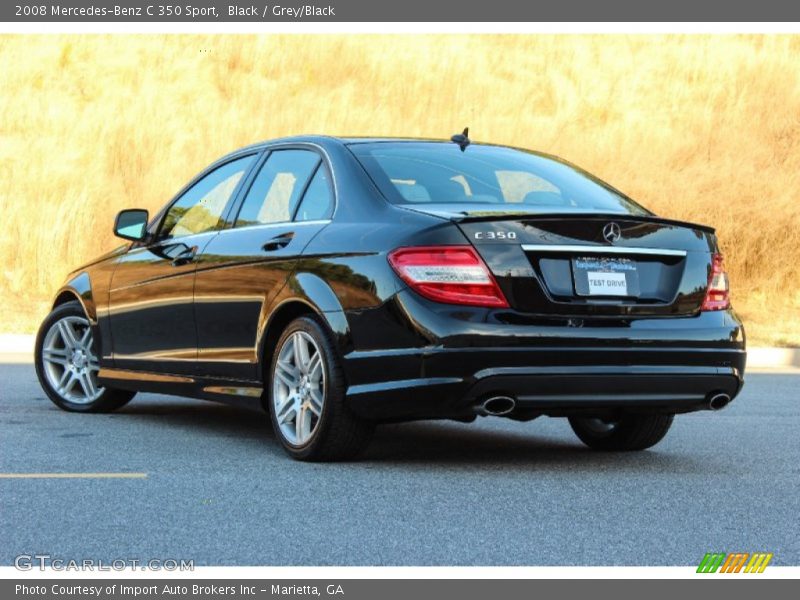 Black / Grey/Black 2008 Mercedes-Benz C 350 Sport