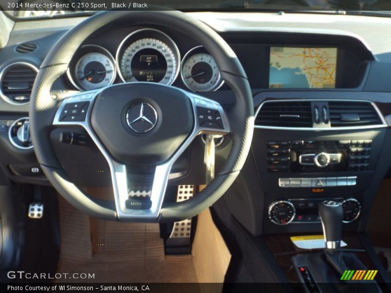 Black / Black 2014 Mercedes-Benz C 250 Sport
