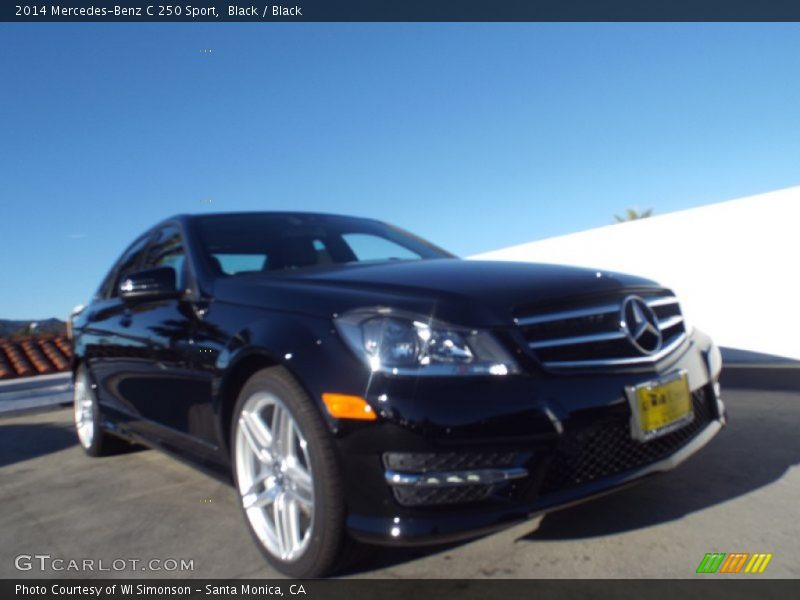 Black / Black 2014 Mercedes-Benz C 250 Sport