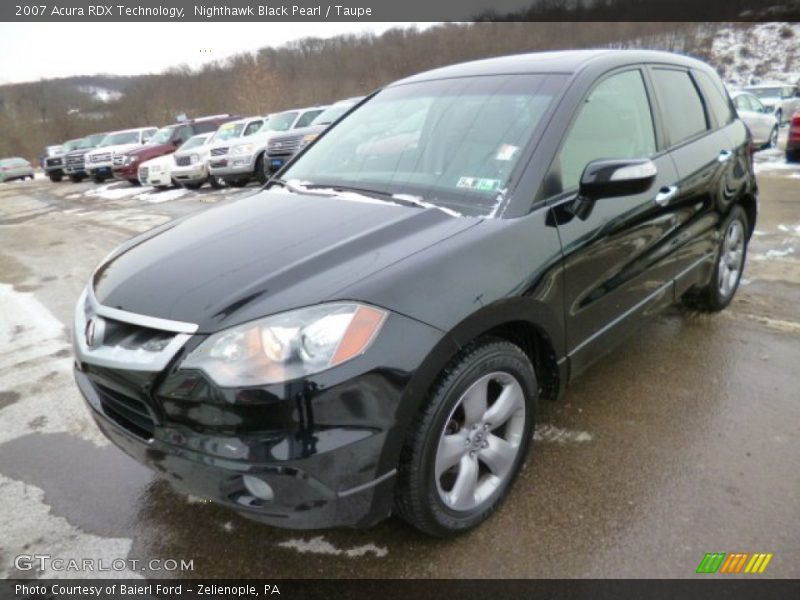 Nighthawk Black Pearl / Taupe 2007 Acura RDX Technology