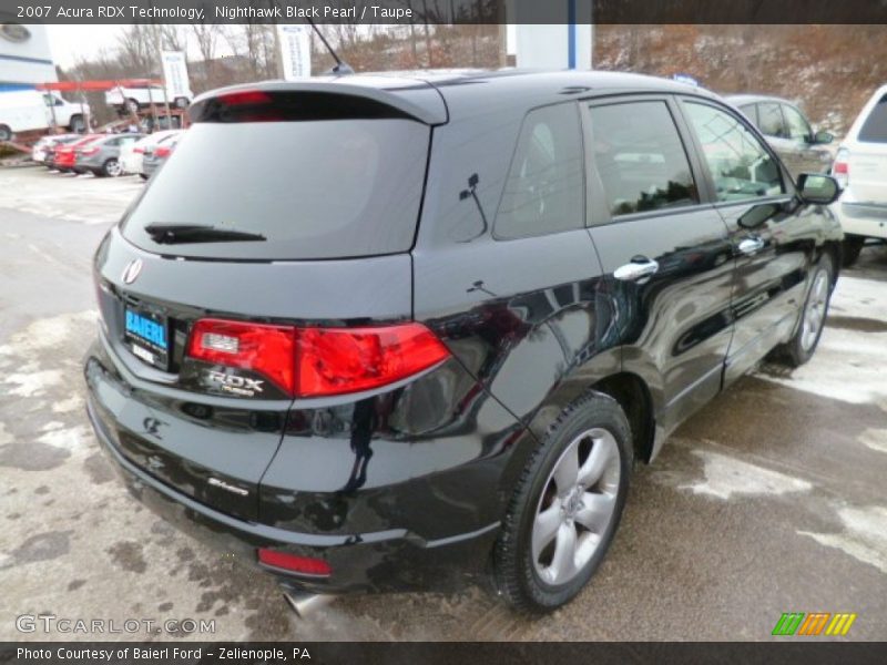 Nighthawk Black Pearl / Taupe 2007 Acura RDX Technology